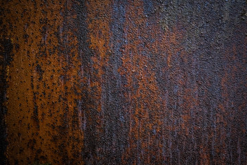 Rusty metal painted texture background.