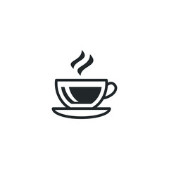 cup of coffee mug icon template color editable. cup of tea symbol vector sign isolated on white background illustration for graphic and web design.