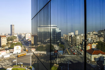 Obraz premium Beograd, Bürohochhaus Beogradjanka von Architekt Branko Pesic,