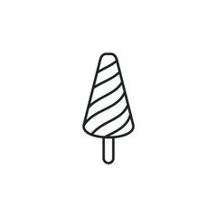 ice cream icon template color editable. ice cream symbol vector sign isolated on white background illustration for graphic and web design.