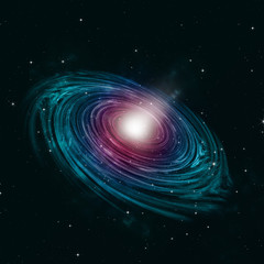 Obraz premium bright space star field