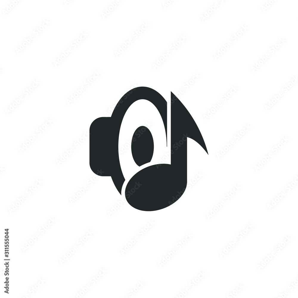 Poster music sound icon template color editable. music equalizer symbol vector sign isolated on white backg