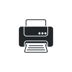 Printer icon template color editable. Printer symbol vector sign isolated on white background illustration for graphic and web design.