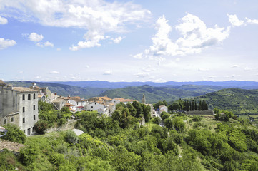 Obraz premium Istrien, Kroatien, Motovun