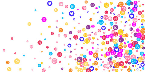 Social media marketing, Communication concept.