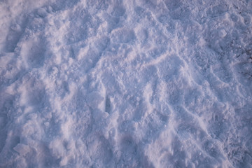 Snow covered texture in winter season