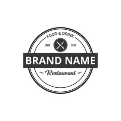 Retro Vintage Insignia, Logotype, Label or Badge Vector design element, business sign template.