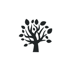 Tree icon template color editable. Tree symbol vector sign isolated on white background illustration for graphic and web design.
