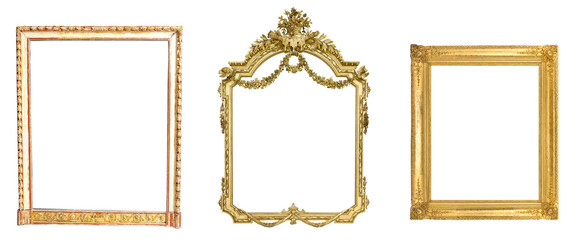 antique isolated picture frame