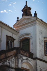 Fototapeta na wymiar Ouro Preto, Minas Gerais, Brazil: The famous Churchs on Ouro Preto Brazil, some Rococo Catholic churchs in Ouro Preto, Brazil in a beautiful day