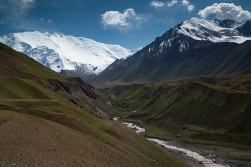Canyon on the way to Lenin peak in Kyrgyzstan, Pamir