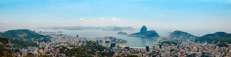 Fototapeta na wymiar Panorama of Rio de Janeiro, Brazil
