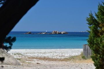 La plage de Roccapina en Corse