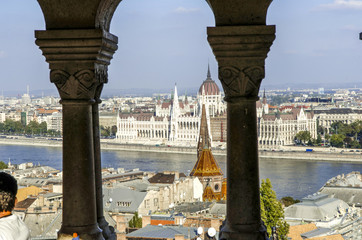 Budapest, Fischerbastei, Halaszbastya, Parlament, Ungarn