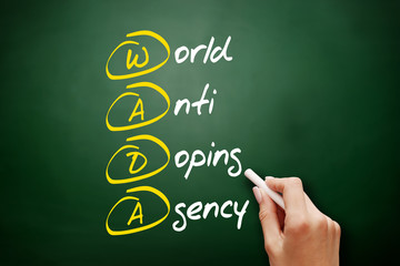 WADA - World Anti Doping Agency acronym, concept background