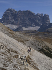 Die Drei Zinnen, Dolomiten, Südtirol, Italien