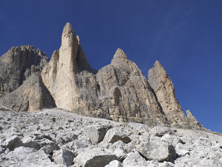 Die Drei Zinnen, Dolomiten, Südtirol, Italien