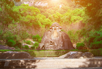 A 1000 year old statue of Laozi in Quanzhou, China.