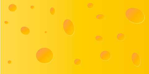 Vector cheese background. Realistic performance. Rectangular horizontal design.