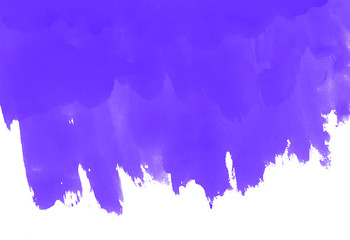 Purple watercolor splash texture background isolated.