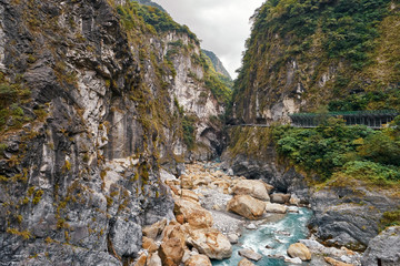 Swallow grotto in Taroko national park
