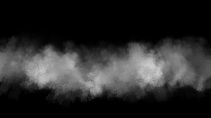 smoke on black background