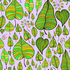 seamless pattern with trees
