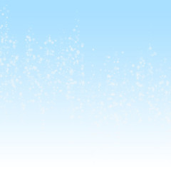 Fototapeta premium Beautiful snowfall Christmas background. Subtle fl