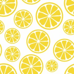 Obraz premium Seamless Lemon Pattern Template Design