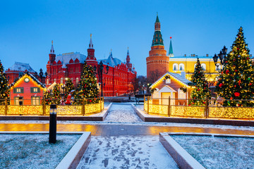 Тhe Kremlin at Christmas, Moscow, Russia