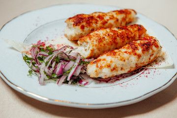Lula-kebab of chicken