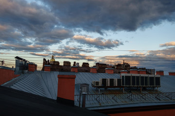 St. Petersburg view from the roof of the city