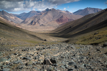 Mountains near Pamir highway in Tajikistan