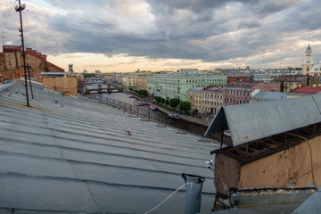 St. Petersburg view from the roof of the city