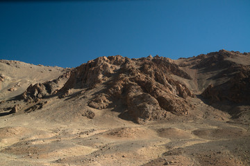 View on the Pamir highway in Tajikistan