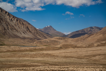 View on the Pamir highway in Tajikistan