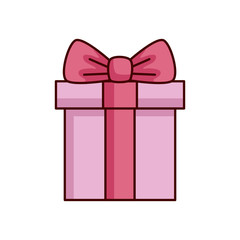 gift box present isolated icon vector illustration design