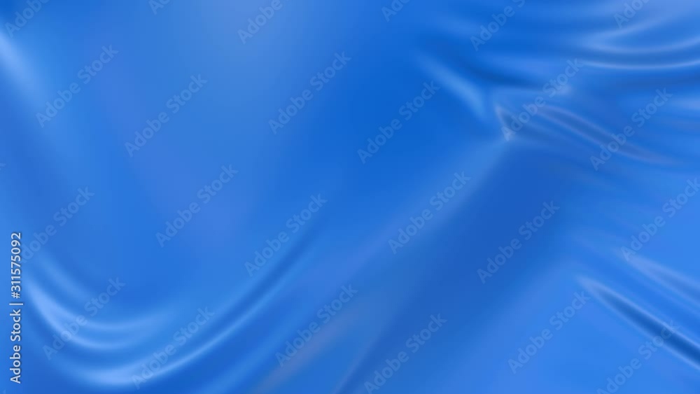 Poster 4k 3d animation of wavy blue cloth surface that forms ripples like in fluid surface or the folds lik