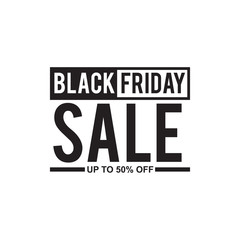 Black friday sales advertisement emblem design vector template