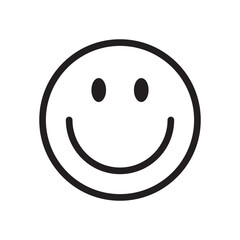 Emoticon icon logo vector design template