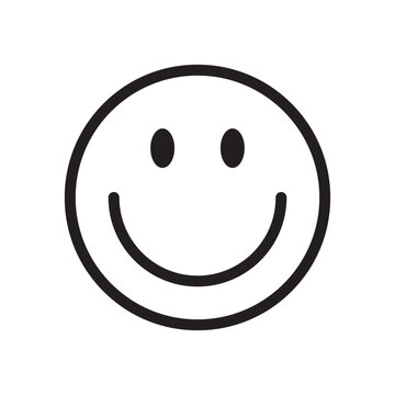 Naklejki Emoticon icon logo vector design template