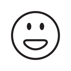 Emoticon icon logo vector design template