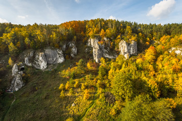 Dolina Kobylańska, Jesień, krajobrazy, Małopolska, Polska, turystyka