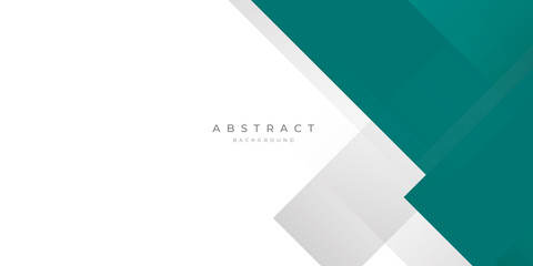 Modern Dark Green Turquoise Grey White Line Abstract Background for Presentation Design Template. Suit for corporate, business, wedding, and beauty contest.