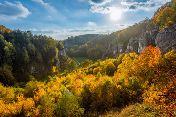 Fototapeta Dolina Kobylańska, Jesień, krajobrazy, Małopolska, Polska, turystyka obraz