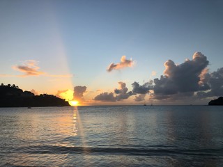 beautiful sunset in Antigua