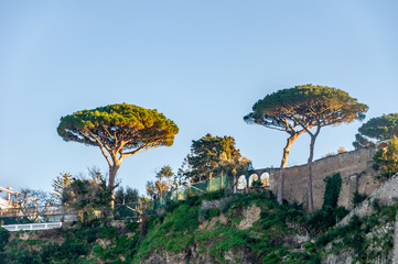Sorrento, a seaside resort on the famous Amalfi Coast, in the Gulf of Naples and close to Amalfi,...