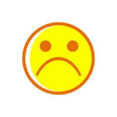 Emoticon icon logo vector design template