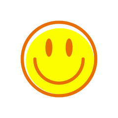 Emoticon icon logo vector design template