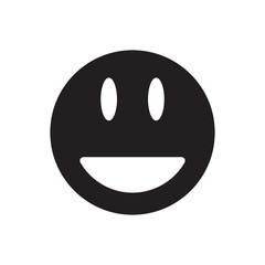 Fototapeta premium Emoticon icon logo vector design template